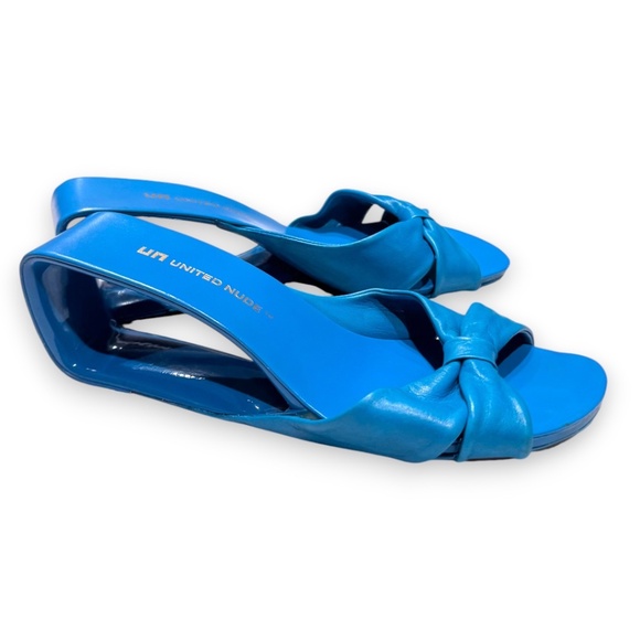 United Nude Mobius Bow Sandals – Bright Blue – Size 39 - Picture 6 of 6